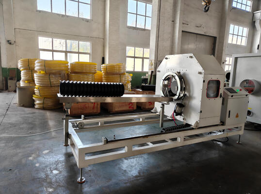 Double Wall Corrugated Pipe Extrusion Line with Customizable Colors, Hardness of Screw HV>740, and 20CrMnTi Gear Material
