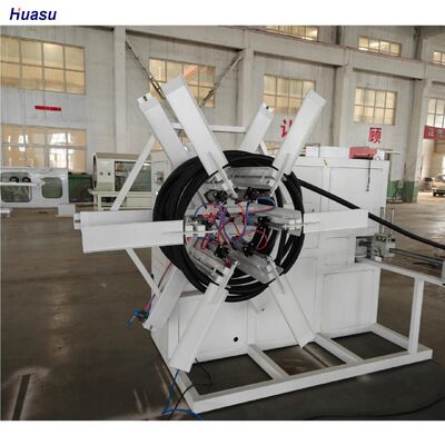 Steel Single Wall Corrugated Pipe Extrusion Line with Schneider Siemens Electric Components, 1 Year Warranty, and Barrel Nitriding Depth 0.4～0.7 mm