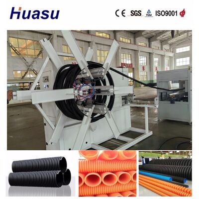 PLC Controlled Full Automatic Single Wall Corrugated Pipe Extrusion Line for 32-1600mm Pipe Diameter