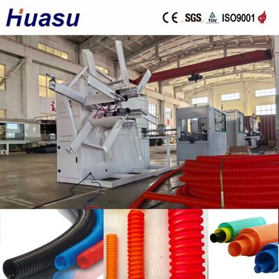 PLC Controlled Full Automatic Single Wall Corrugated Pipe Extrusion Line for 32-1600mm Pipe Diameter