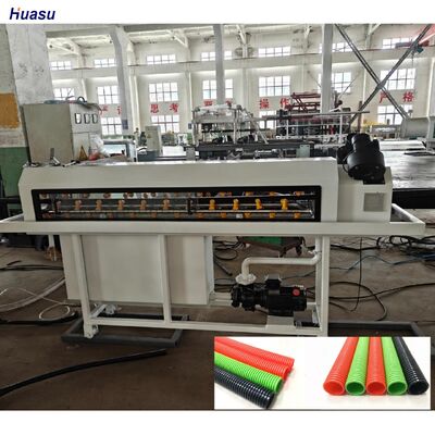 Single Wall Corrugated Pipe Extrusion Line with Deep Screw Channel Structure, Hard Teeth Face Gearbox and 1 Year Guarantee Period