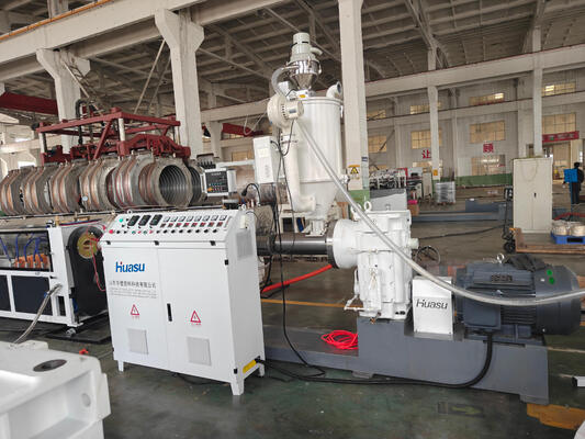 PP Spiral Pipe Extrusion Line Including 100m roll Winding Machine and HDPE Pipe Material for Industrial Pipe Solutions