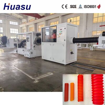 HDPE Single Wall Spiral Corrugated Pipe Extrusion Line 32mm-2000mm for Electric Cable Protection Conduit