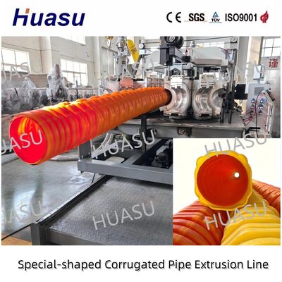 Gray Octagonal Plastic Corrugated Conduit Road Cable Buried Protective Pipe