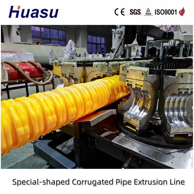 Gray Octagonal Plastic Corrugated Conduit Road Cable Buried Protective Pipe