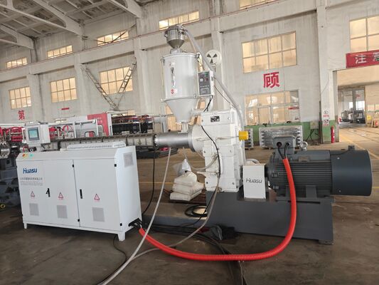 Single Screw Extruder DWC Pipe Extrusion Line Utilizing Belling-on-line Expansion Mode Competitive Streamlined Operation