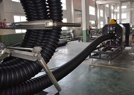 PP PE Single Wall Corrugated Pipe Production Line ID 200mm