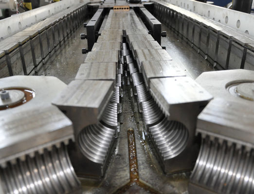 Multi Screw Corrugated HDPE Pipe Extrusion Line Bimetallic